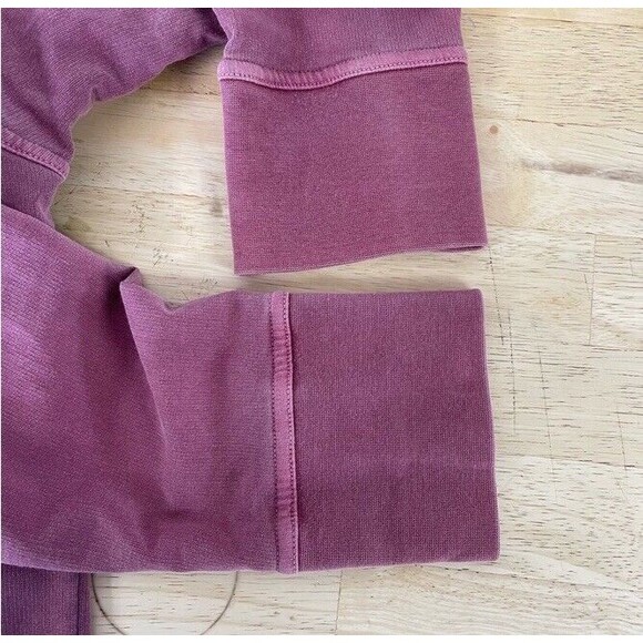 PRANA Jacket XL Organic Cotton Washed Out Mauve Shacket Blazer Cozy Pristine - Picture 6 of 9